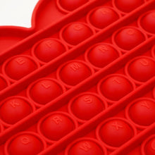 Load image into Gallery viewer, Fidget Sensory Toy for Girls Toddlers, Alphabet Red Heart Pop Bubble, Calming & Educational Toy for Focus and Fine Motor Skills, Autism & ADHD Support. Valentines, Xmas, Birthday Party Classroom Gift