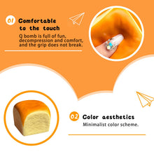 Load image into Gallery viewer, Squeeze Bread Toy,Slow Rising Squishy,Squishy Dumpling Stress Balls,PU Materia Fidget Toy for Office or Party Favor