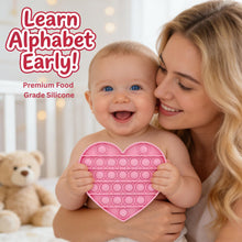 Load image into Gallery viewer, Fidget Sensory Toy for Girls Toddlers, Alphabet Red Heart Pop Bubble, Calming & Educational Toy for Focus and Fine Motor Skills, Autism & ADHD Support. Valentines, Xmas, Birthday Party Classroom Gift