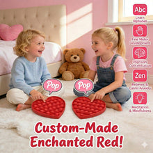 Load image into Gallery viewer, Fidget Sensory Toy for Girls Toddlers, Alphabet Red Heart Pop Bubble, Calming & Educational Toy for Focus and Fine Motor Skills, Autism & ADHD Support. Valentines, Xmas, Birthday Party Classroom Gift