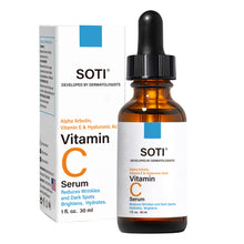 Load image into Gallery viewer, Soti 2.5% Retinol Serum (30ml) and 20% Vitamin C Serum (30ml) with Hyaluronic Acid, Alpha Arbutin and Vitamin E, Formulated in USA! Day and Night skin care
