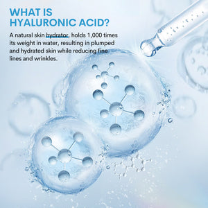 Hyaluronic Acid + 2% B5 Face Serum - Advanced Hydration Formula for Youthful, Plump Skin with Peptides, Vitamin B5, Ryokucha Extract - Anti-Aging, Moisturizing, Brightening 30ml
