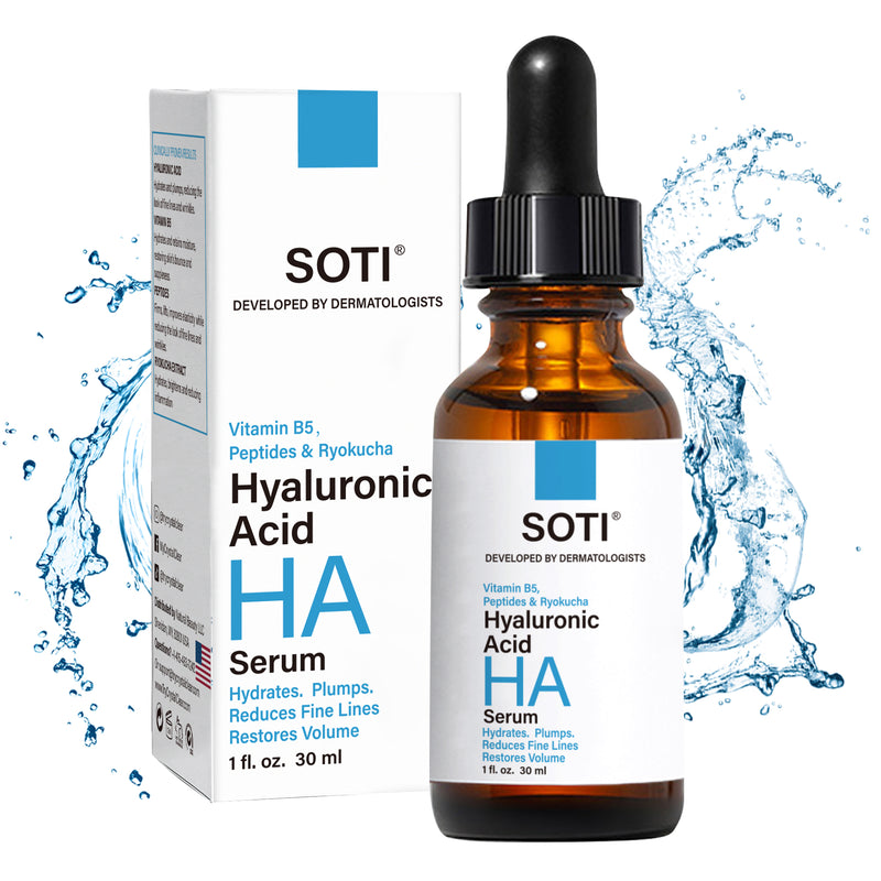 Hyaluronic Acid + 2% B5 Face Serum - Advanced Hydration Formula for Youthful, Plump Skin with Peptides, Vitamin B5, Ryokucha Extract - Anti-Aging, Moisturizing, Brightening 30ml
