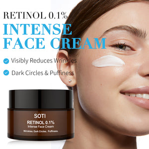 Soti Retinol Face Cream, Eye Cream & Face Serum (3 pcs set) |Face Moisturizer For Dry Skin, Anti Wrinkle Firming & Skin Rejuvenation 90ml