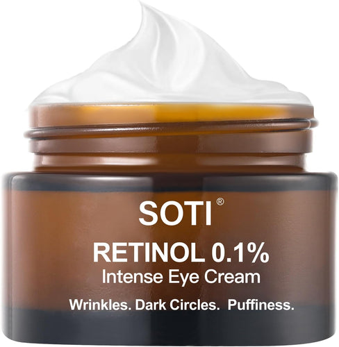 Retinol Eye Cream Dark Circles Fade Fine Lines Remove Eye Bags Anti-Wrinkle Anti-Aging Firming Brighten Skin 30g