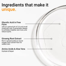 Load image into Gallery viewer, Glycolic Acid Toner 7% AHA, Exfoliating Facial Toner with Aloe Vera, Ginseng &amp; Amino Acids, Brightens Skin, Minimizes Pores, Anti-Aging, Vegan, 100ml, Soti