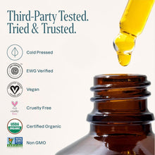 Load image into Gallery viewer, Jojoba Oil (2oz), USDA Certified Organic, 100% Pure, Cold Pressed, Hexane Free by Soti. Natural Moisturizer for Hair, Skin, Scalp, and Nails, Promotes Healthy Hydration and Shine