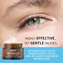 Load image into Gallery viewer, Retinol Eye Cream Dark Circles Fade Fine Lines Remove Eye Bags Anti-Wrinkle Anti-Aging Firming Brighten Skin 30g