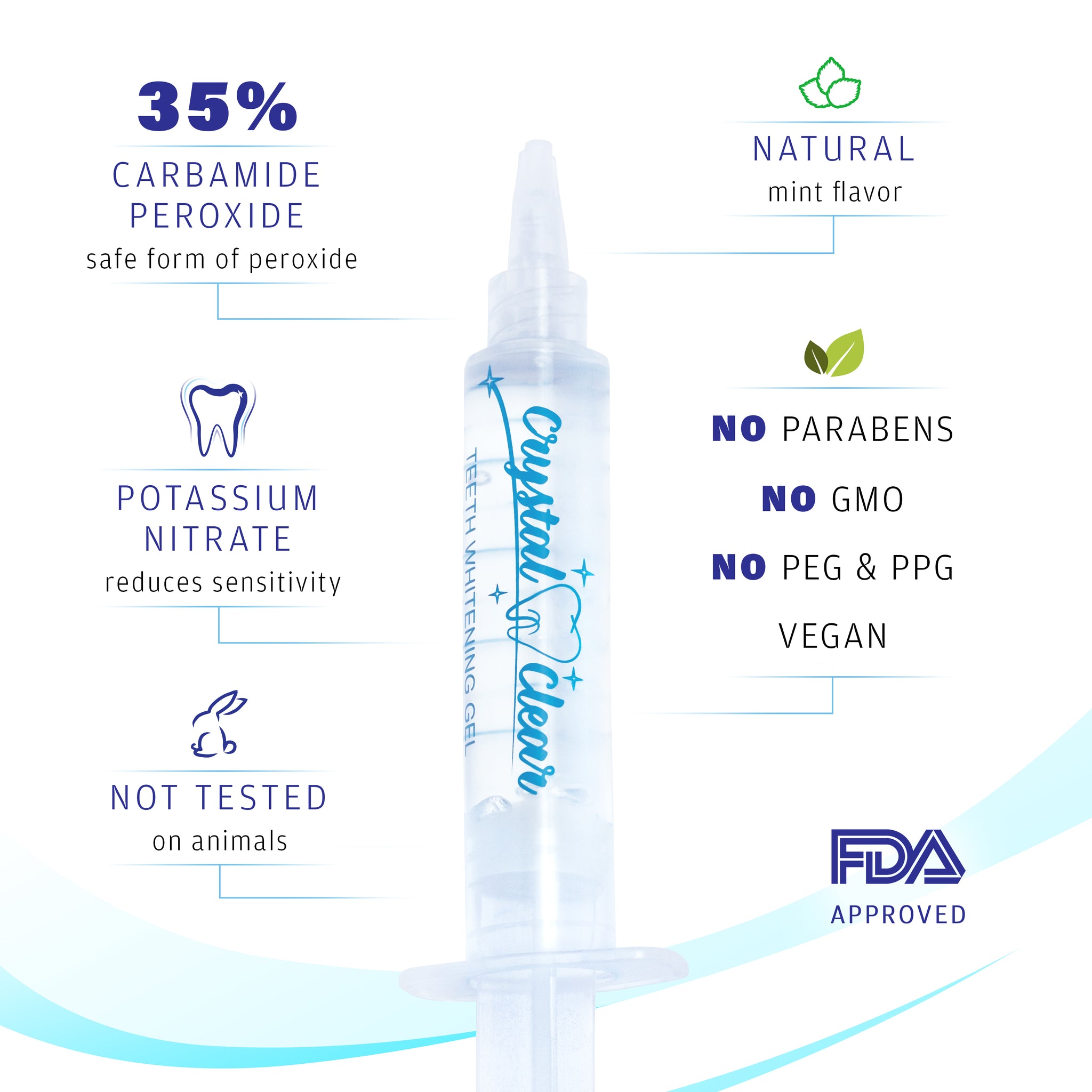 Translucent Teeth Supplement Load image into Gallery viewer, Crystal Clear Teeth Whitening US ...