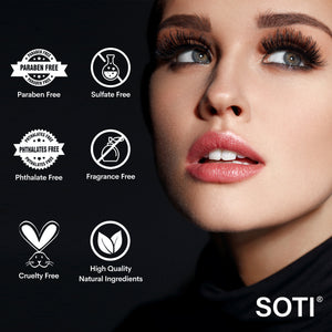 Soti Eyelashes and Eyebrows Growth Serum, Dermatologists Developed Formula with Peptides, Keratin and Biotin. Made in USA!