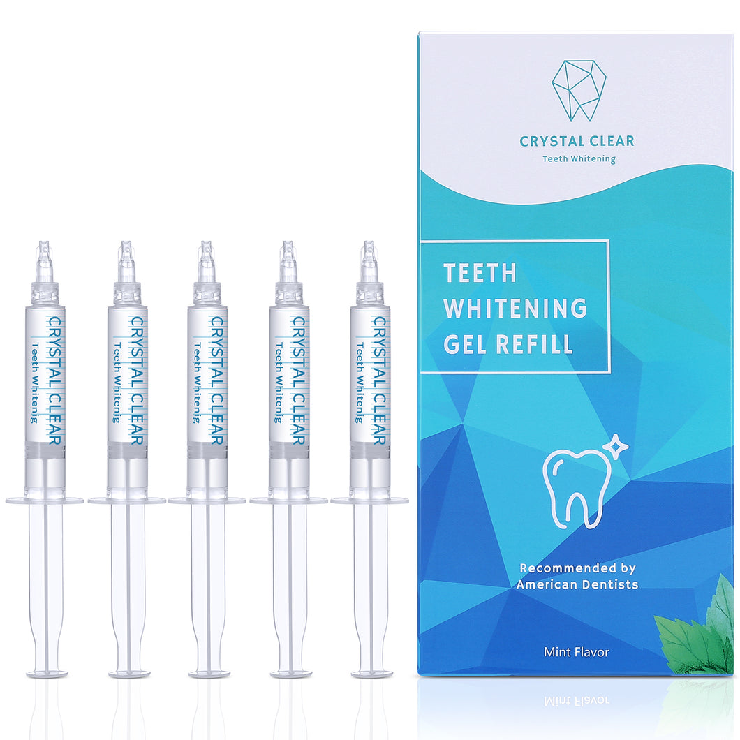 Crystal Clear Teeth Whitening Gel Refill - 5 Pack