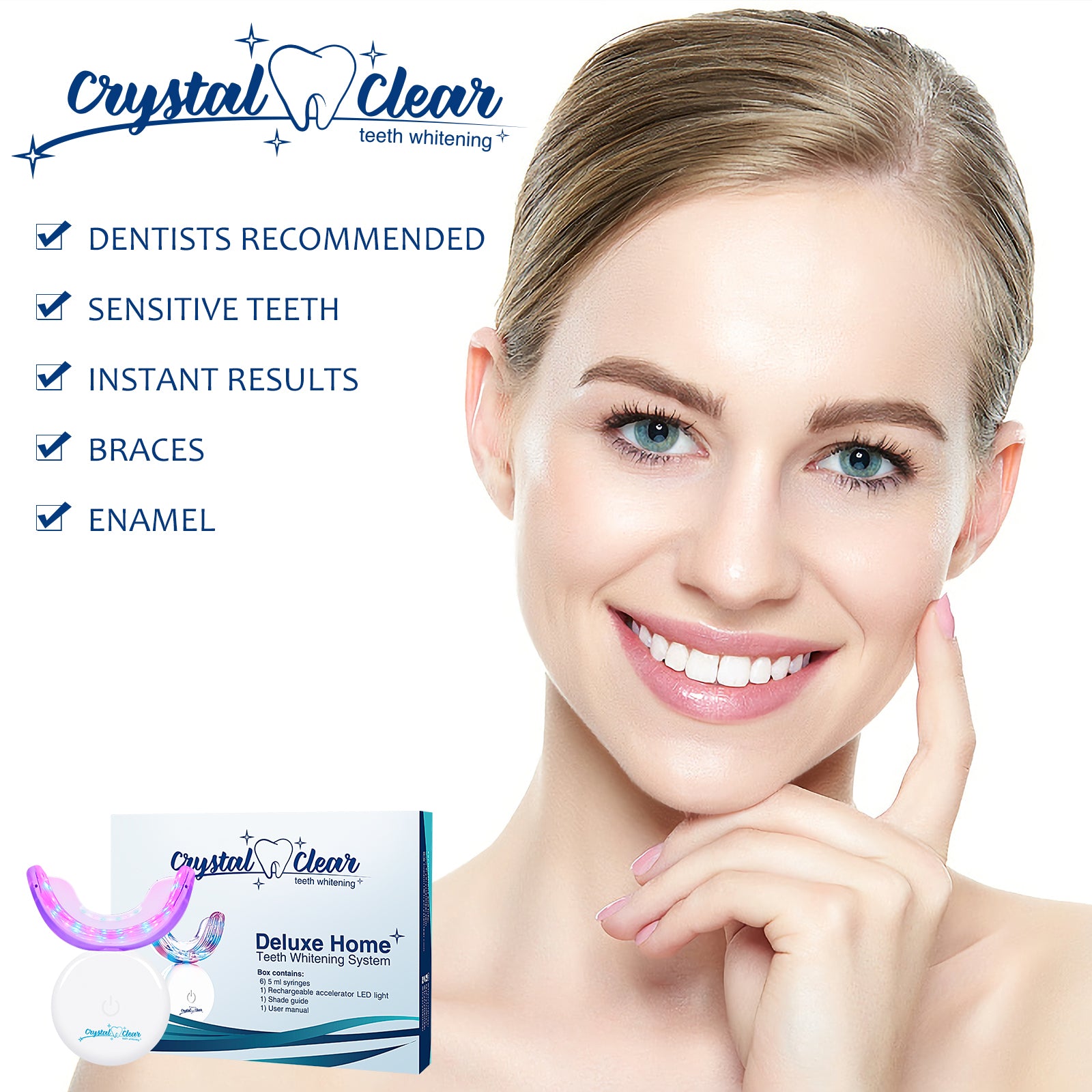 Translucent Teeth Supplement Load image into Gallery viewer, Crystal Clear Teeth Whitening US ...