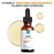Load image into Gallery viewer, Soti Vitamin C Anti-aging Face Serum 20% Vitamin C Concentrated To Reduces Wrinkles, Dark Spots &amp; Acne, Brightens Skin Tone and Restores Radiance Formulated in USA, 1 fl.oz. 60ml